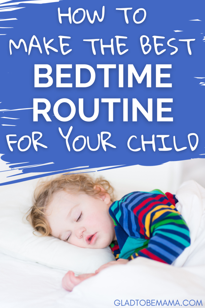 Bedtime Routine - toddler sleeping in bed