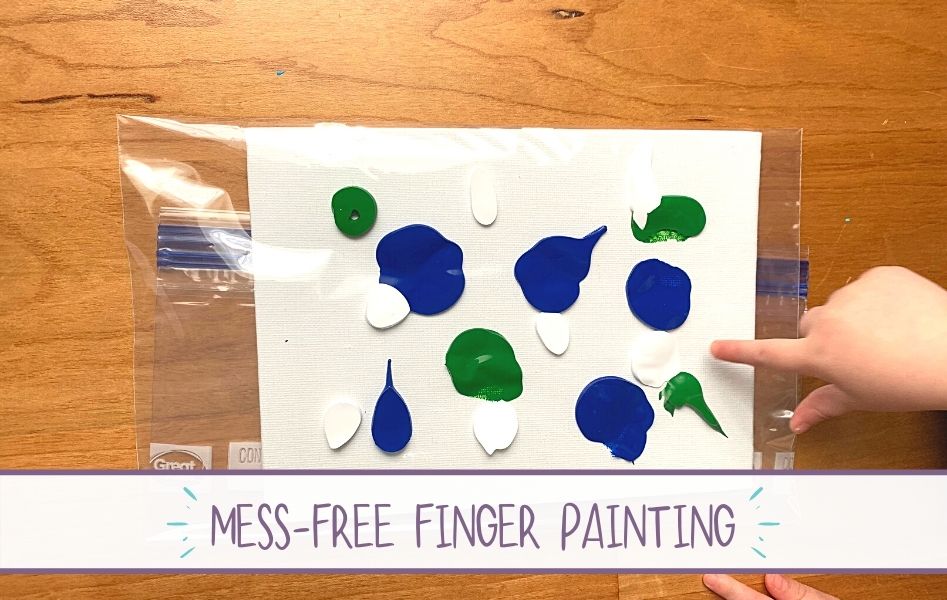 Mess Free Finger Painting