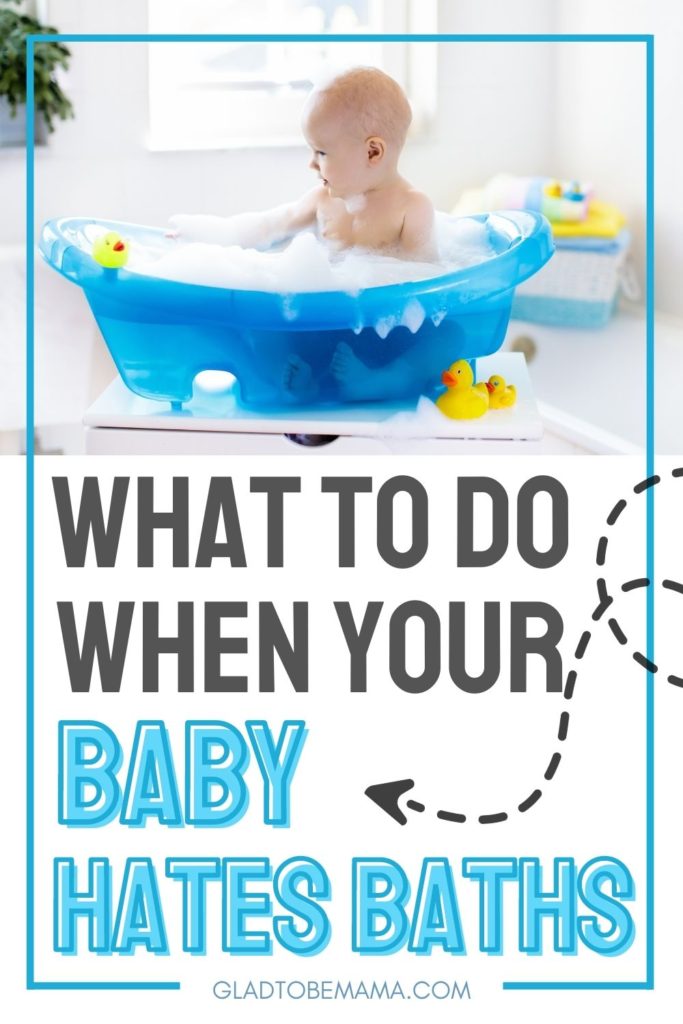 How to Calm Newborn During Bath - Pin Image