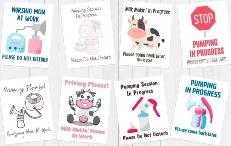 Free Printable Pumping In Progress Signs You’ll Love