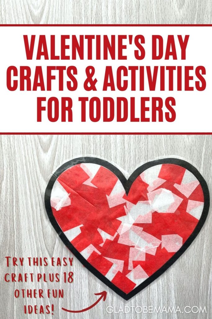 Valentine's Day Activities for Toddlers Pin Image