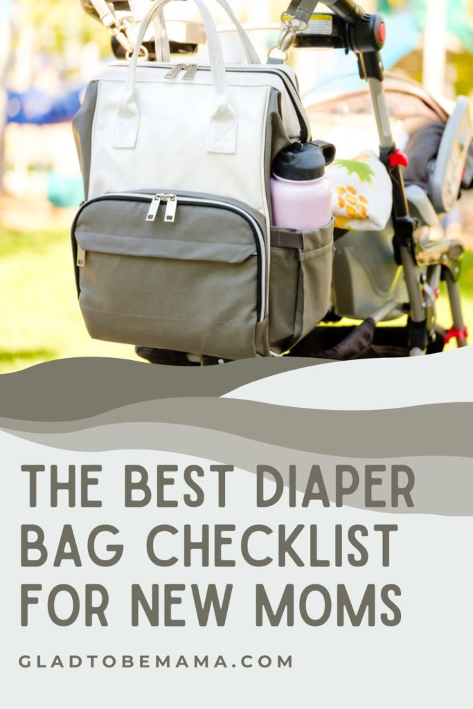 Minimalist Diaper Bag Checklist -  Pin Image
